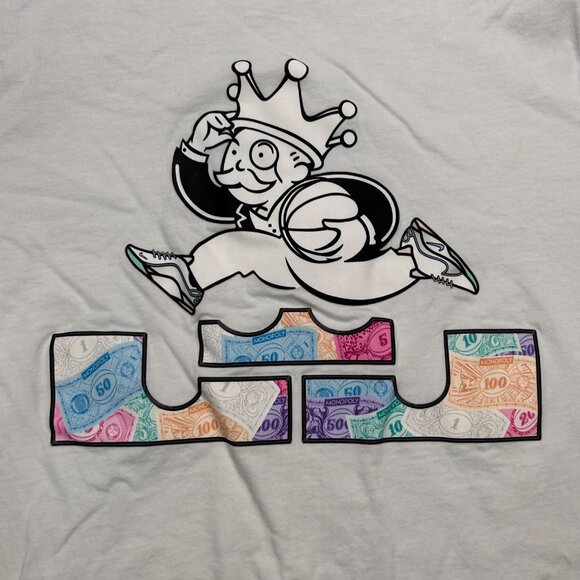 Nike Lebron Monopoly T-Shirt Medium Men Short Sleeve - Picture 3 of 4